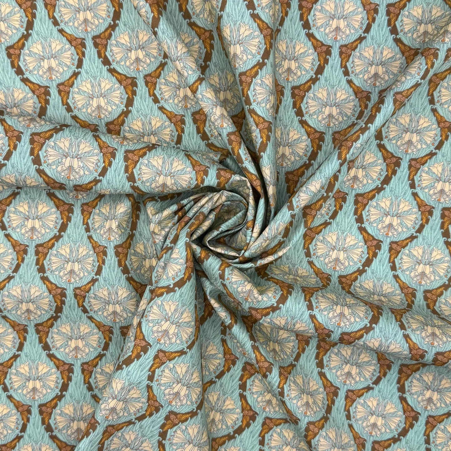 100% Cotton Percale Fabric | 44" (112cm) Wide Lightweight 200 Thread Count Dressmaking & Craft Material – Maurice Pillard Verneuil Designs – Sold by the Meter