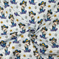 Steamboat Willie Cotton Percale Fabric | Lightweight 200 Thread Count 100% Cotton 44" (112cm) Wide Dressmaking & Craft Fabric â€“ Sold by the Meter