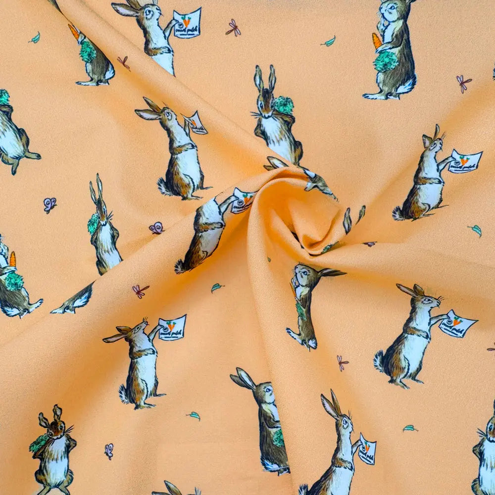 Winnie the Pooh Cotton Percale Fabric | Lightweight 200 Thread Count 100% Cotton 44" (112cm) Wide Dressmaking & Craft Fabric – Sold by the Meter