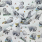 Winnie the Pooh Cotton Percale Fabric | Lightweight 200 Thread Count 100% Cotton 44" (112cm) Wide Dressmaking & Craft Fabric – Sold by the Meter