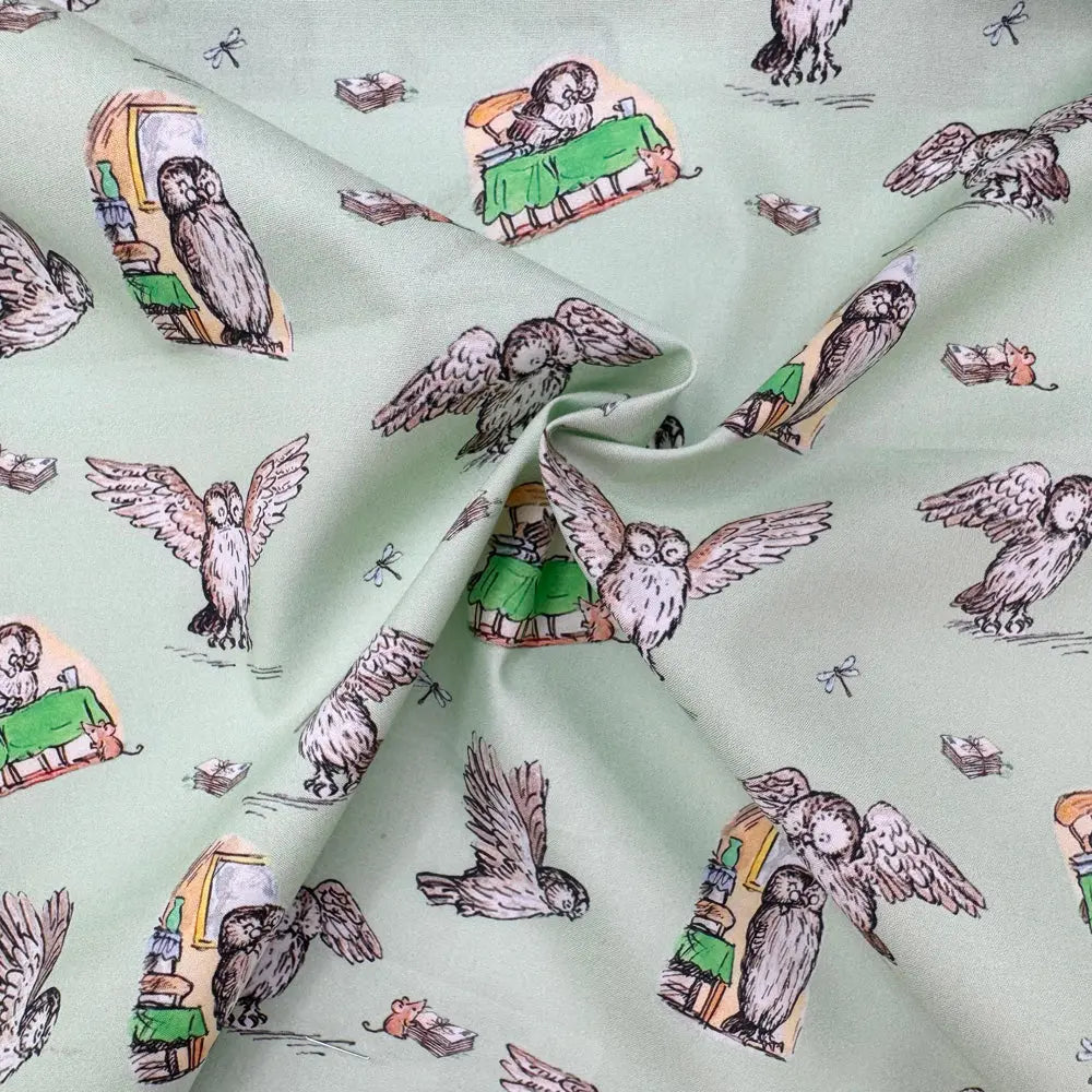 Winnie the Pooh Cotton Percale Fabric | Lightweight 200 Thread Count 100% Cotton 44" (112cm) Wide Dressmaking & Craft Fabric â€“ Sold by the Meter