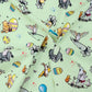 Winnie the Pooh Cotton Percale Fabric | Lightweight 200 Thread Count 100% Cotton 44" (112cm) Wide Dressmaking & Craft Fabric â€“ Sold by the Meter