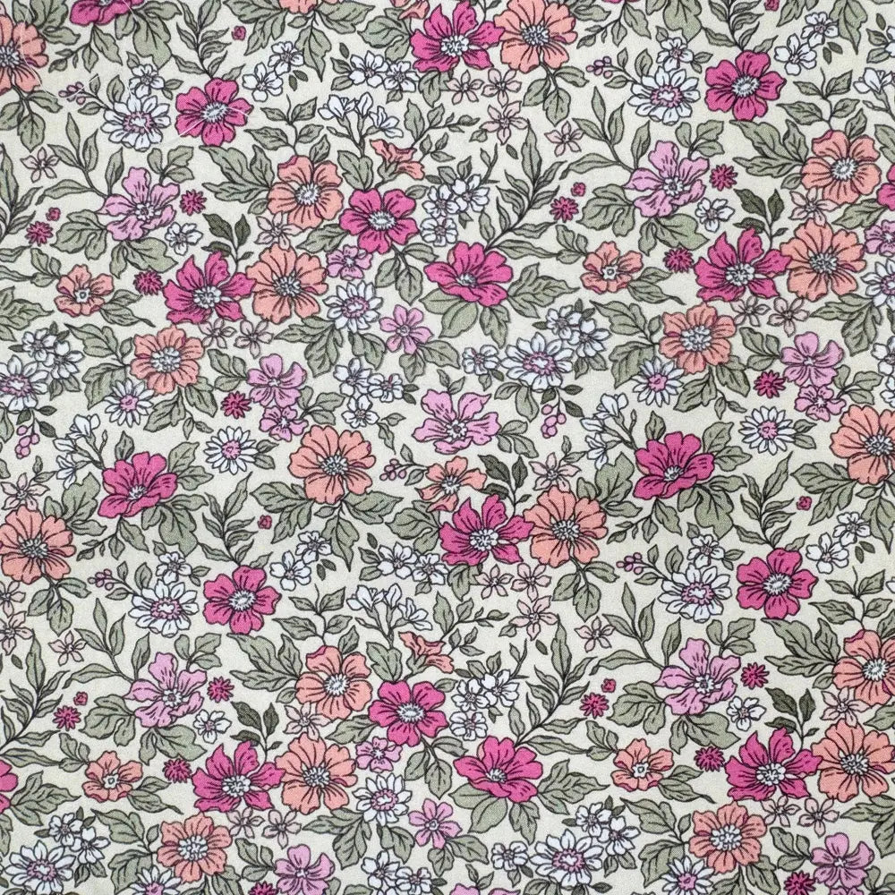 100% Cotton Percale Fabric | 44" (112cm) Wide Lightweight 200 Thread Count Dressmaking & Craft Material – Mix Designs – Sold by the Meter