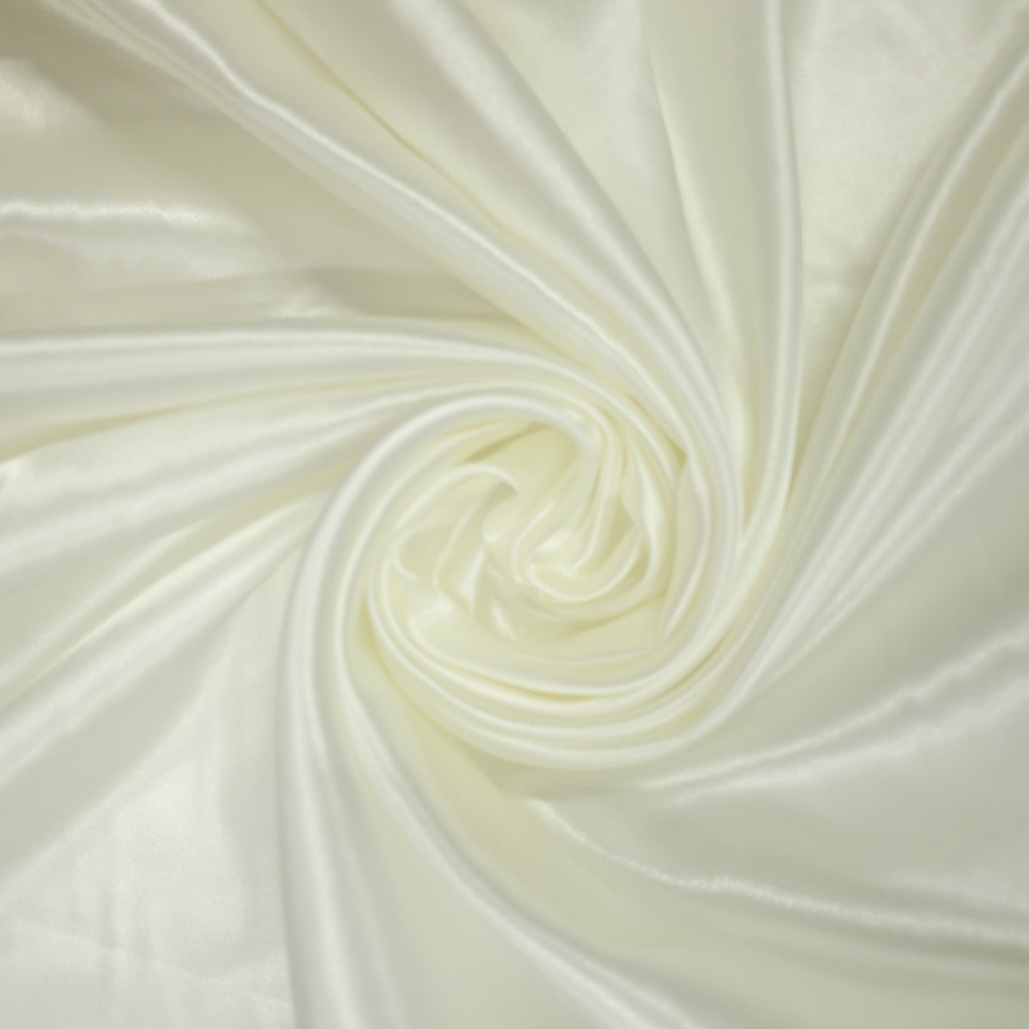 Cream Plain Silky Satin Fabric Dress Craft Wedding Costume Lining Material 58" -By The Meter