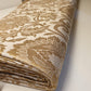 Cream Banarasi Brocade Fabric with Gold Zari Floral Design | Premium Indian Jacquard Material By Meter 44"