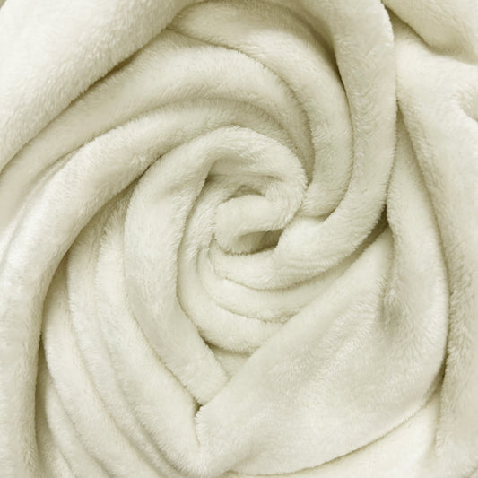 Plain Luxury Cuddle Fleece Fabric | Super Soft Plush Polyester 59" (150cm) Wide 280gsm – Sold by the Meter