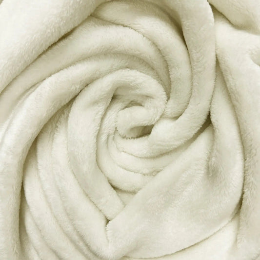 Plain Luxury Cuddle Fleece Fabric | Super Soft Plush Polyester 59" (150cm) Wide 280gsm â€“ Sold by the Meter