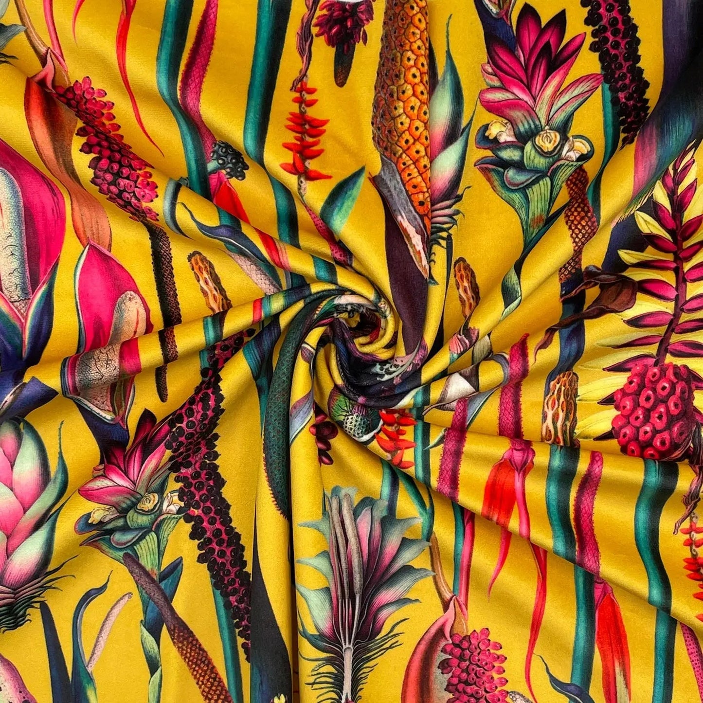 Luxury Printed Velvet Upholstery Fabric â€“ Heavyweight Soft Durable Velvet 58" (148cm) Wide Furnishing Fabric â€“ 15M Roll