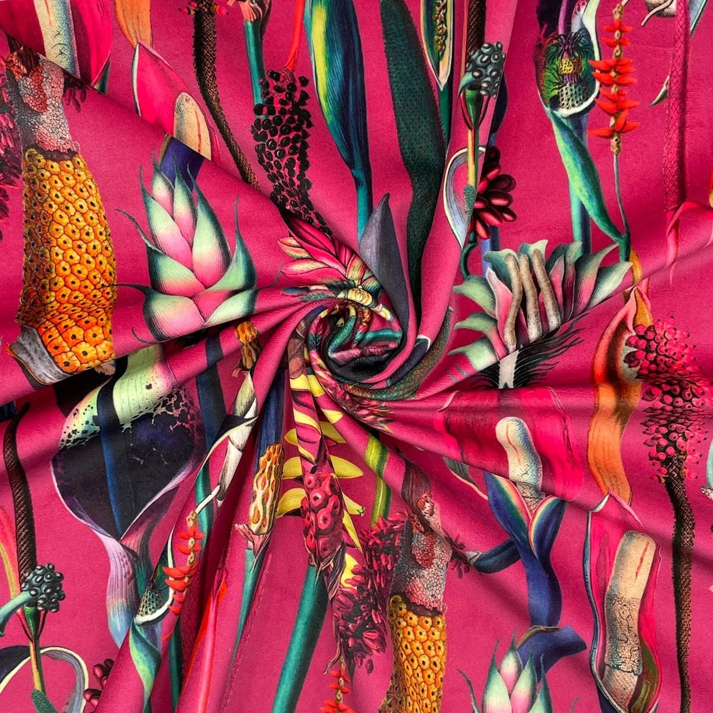 Luxury Printed Velvet Upholstery Fabric â€“ Heavyweight Soft Durable Velvet 58" (148cm) Wide Furnishing Fabric â€“ 15M Roll