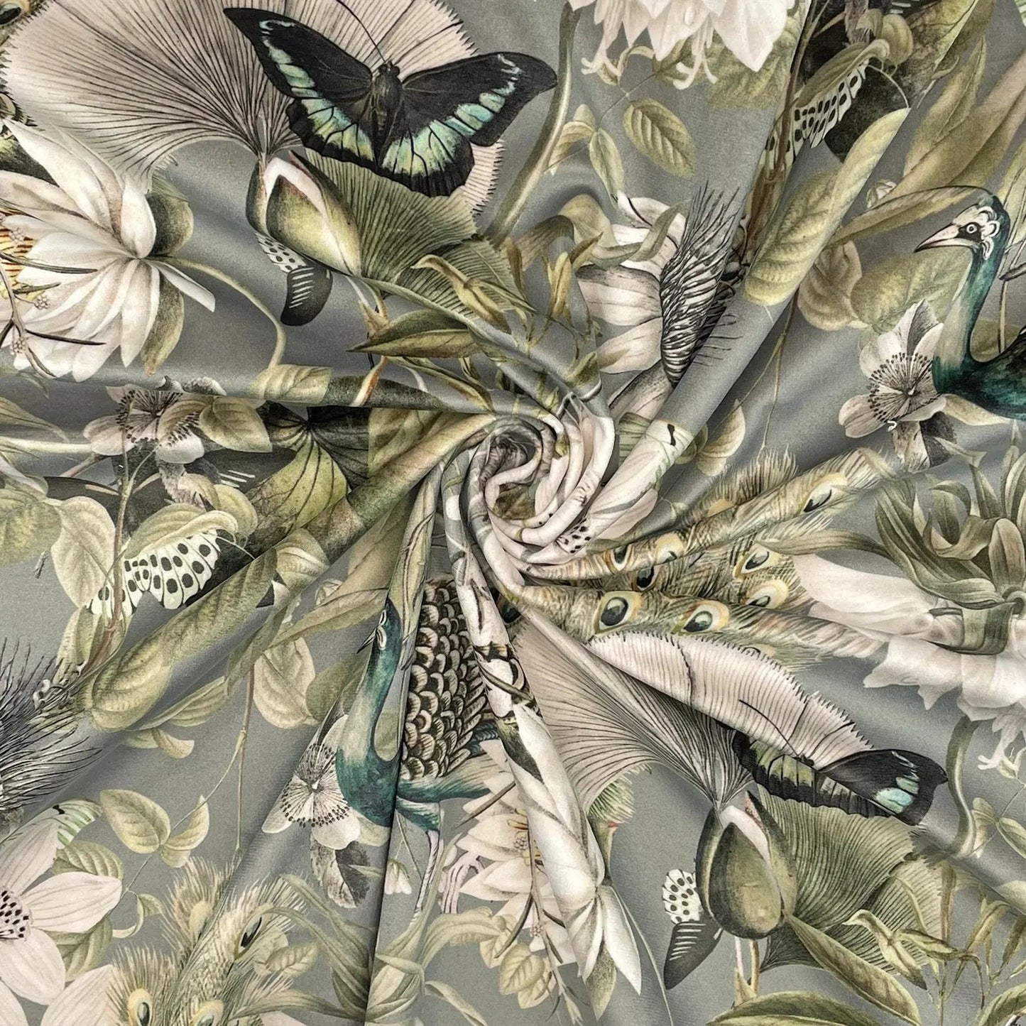 Luxury Printed Velvet Upholstery Fabric â€“ Heavyweight Soft Durable Velvet 58" (148cm) Wide Furnishing Fabric â€“ 15M Roll