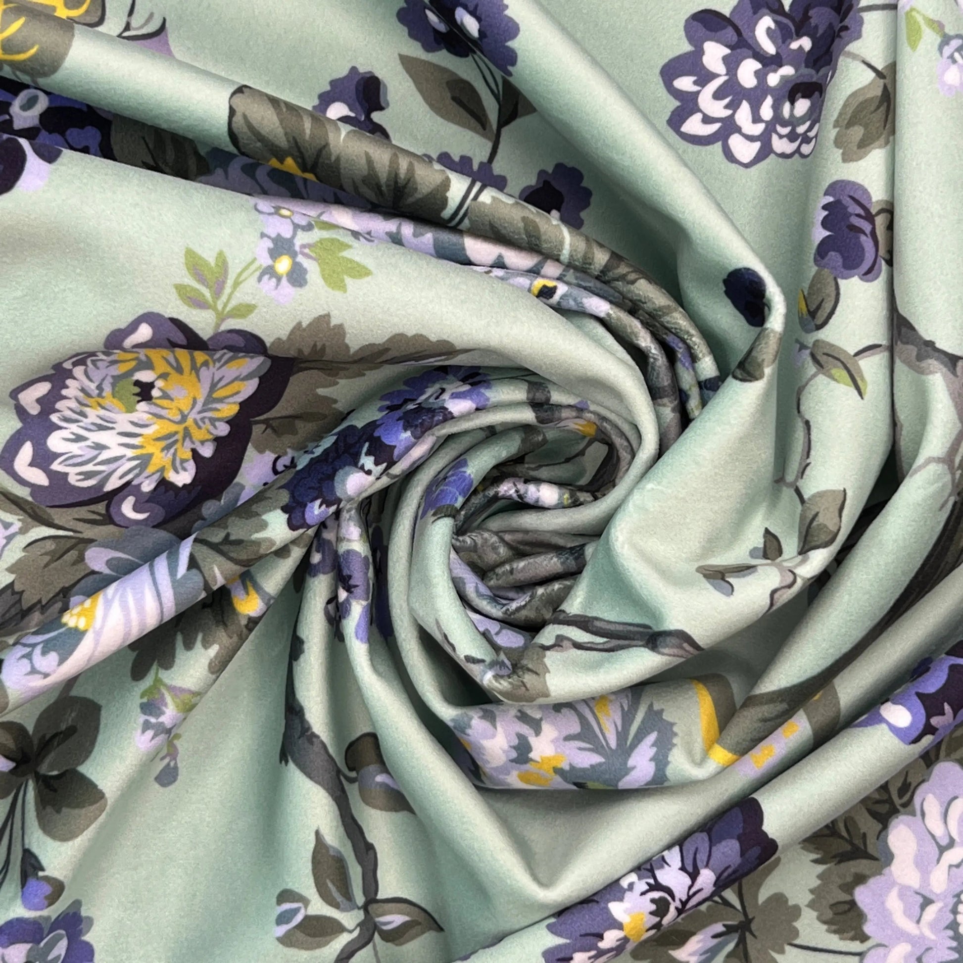Luxury Printed Velvet Upholstery Fabric | Heavyweight Soft Durable Velvet 58" (148cm) Wide Home Furnishing Fabric â€“ Sold by the Meter