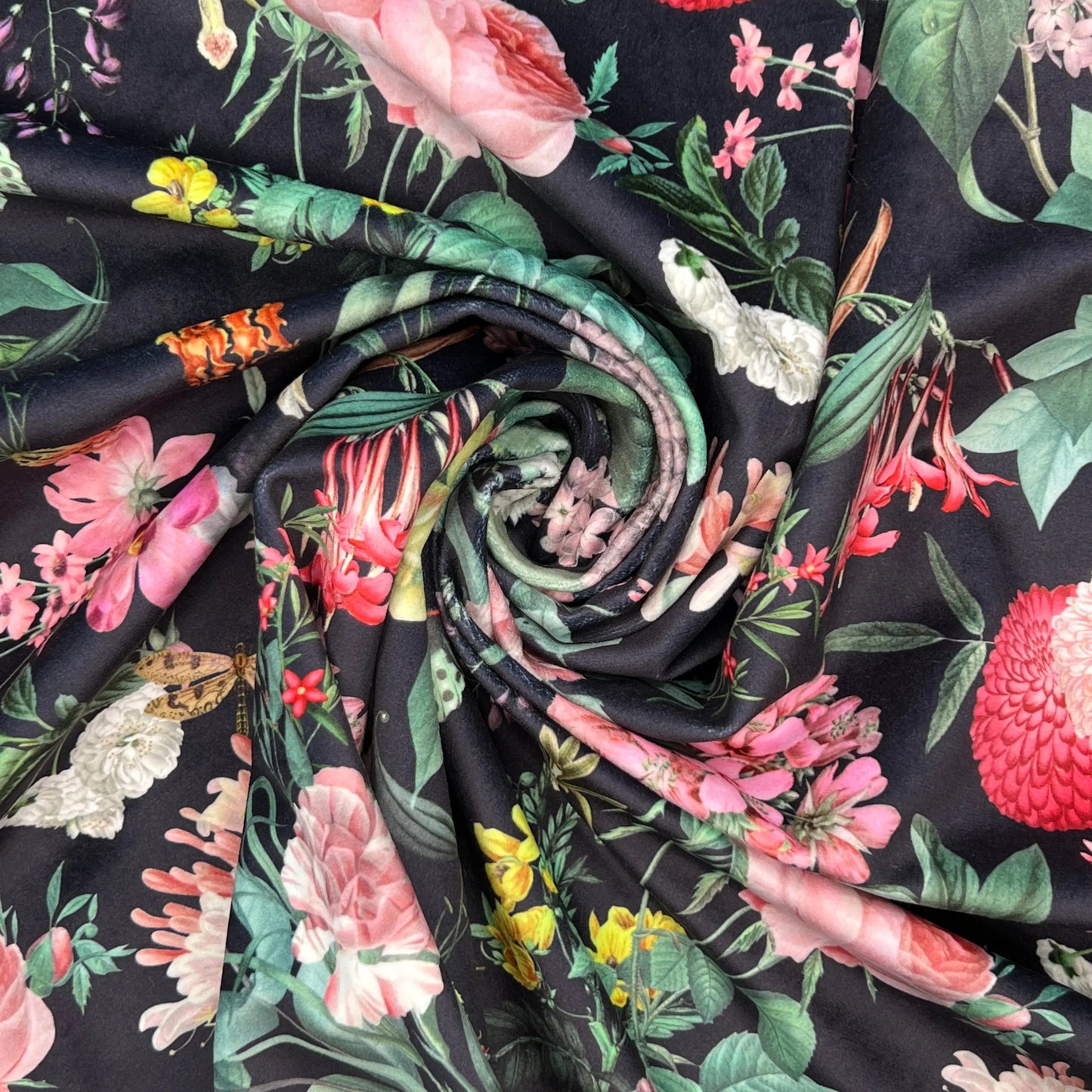 Luxury Printed Velvet Upholstery Fabric â€“ Heavyweight Soft Durable Velvet 58" (148cm) Wide Furnishing Fabric â€“ 15M Roll