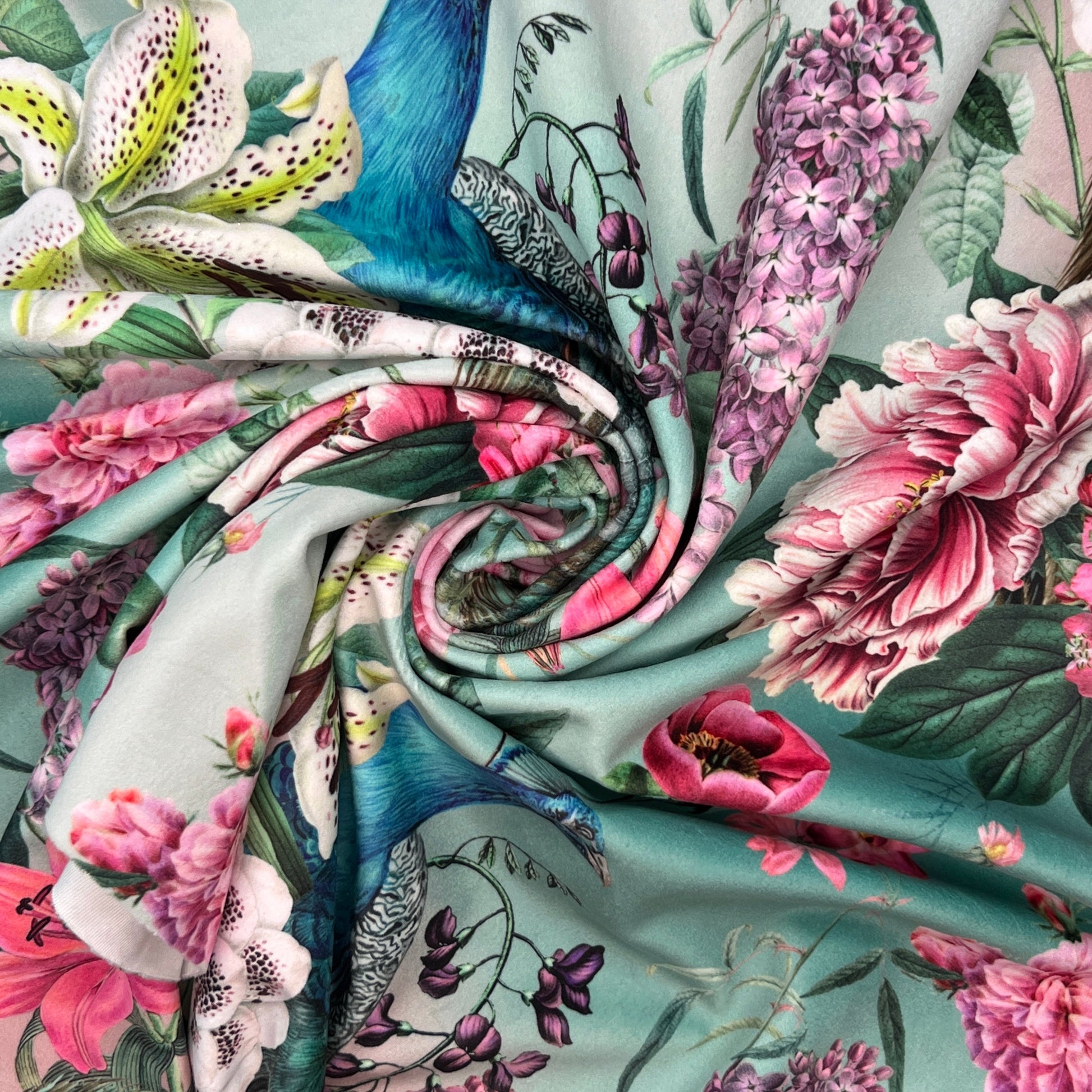 Luxury Printed Velvet Upholstery Fabric | Heavyweight Soft Durable Velvet 58" (148cm) Wide Home Furnishing Fabric – Sold by the Meter