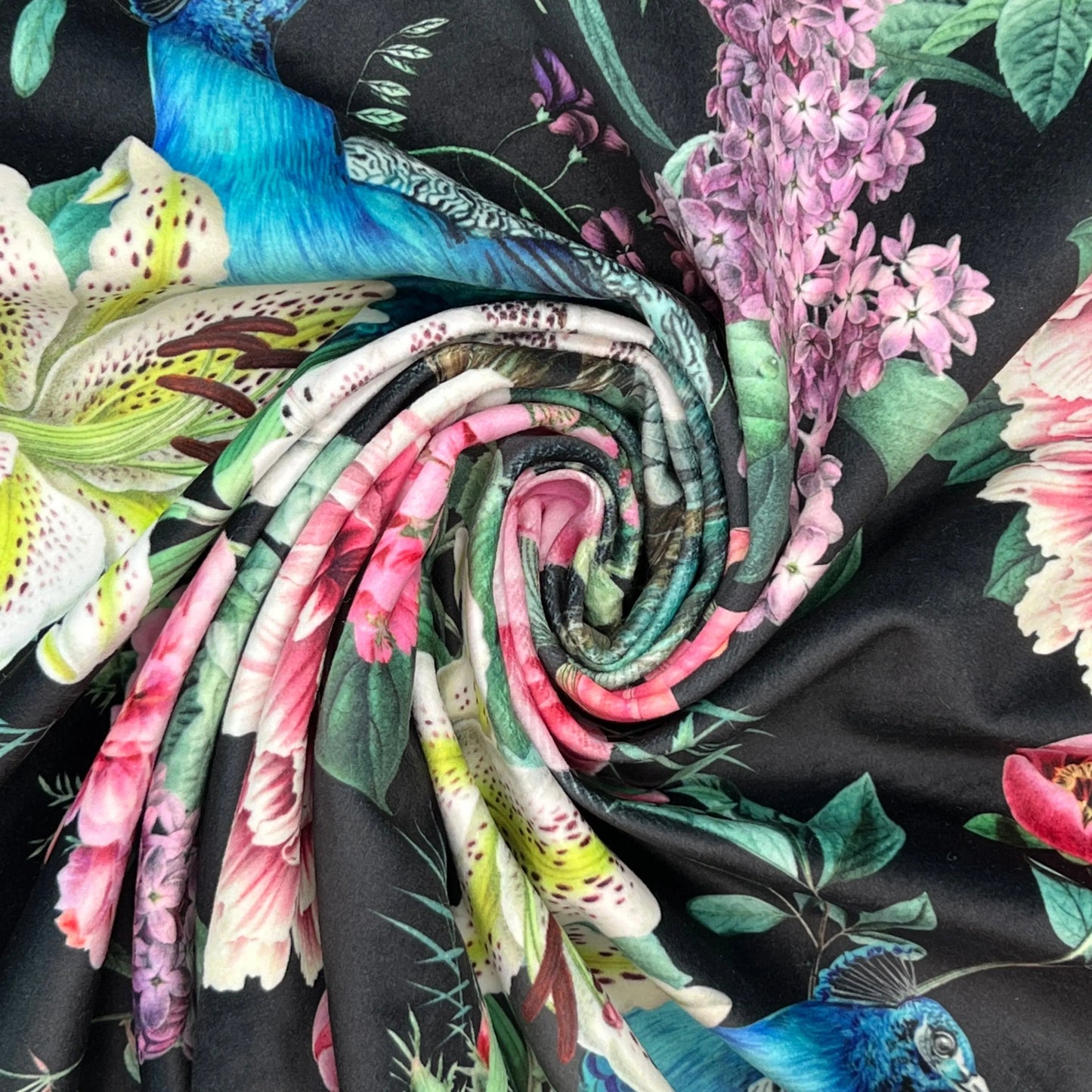 Luxury Printed Velvet Upholstery Fabric â€“ Heavyweight Soft Durable Velvet 58" (148cm) Wide Furnishing Fabric â€“ 15M Roll