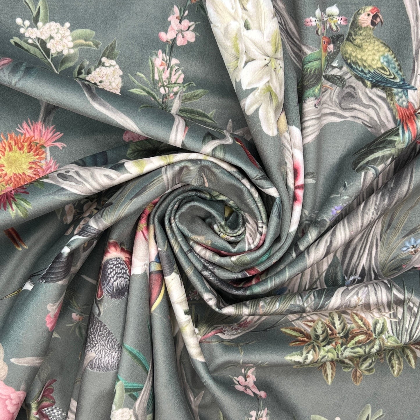 Luxury Printed Velvet Upholstery Fabric | Heavyweight Soft Durable Velvet 58" (148cm) Wide Home Furnishing Fabric – Sold by the Meter