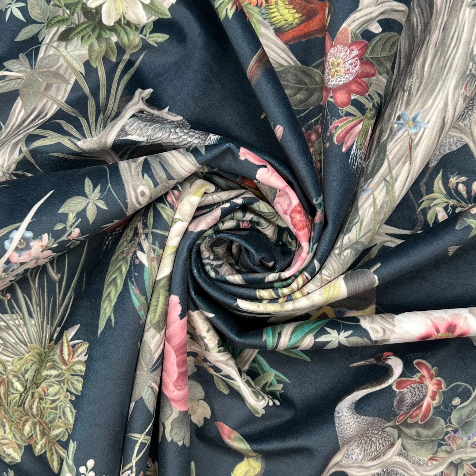 Luxury Printed Velvet Upholstery Fabric â€“ Heavyweight Soft Durable Velvet 58" (148cm) Wide Furnishing Fabric â€“ 15M Roll