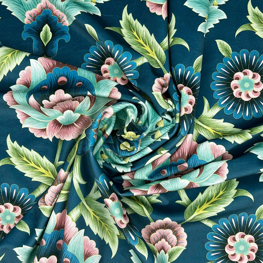 Luxury Printed Velvet Upholstery Fabric | Heavyweight Soft Durable Velvet 58" (148cm) Wide Home Furnishing Fabric â€“ Sold by the Meter
