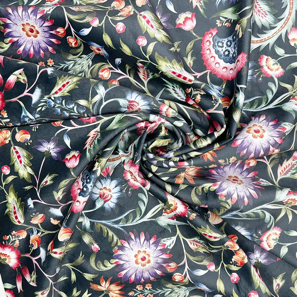 Luxury Printed Velvet Upholstery Fabric | Heavyweight Soft Durable Velvet 58" (148cm) Wide Home Furnishing Fabric â€“ Sold by the Meter