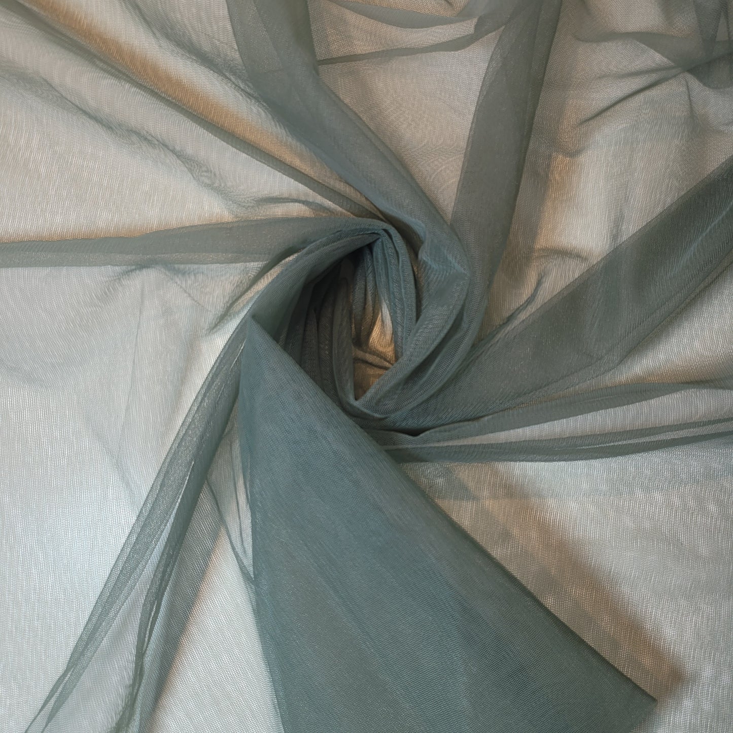 Camo Green Premium Soft Plain Sheer Tulle Net Fabric Tutu Fairy Veil Bridal 58" By the Meter