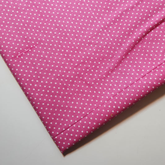 Candy Pink Pea Pin Spot Polka 100% Cotton Lawn Fabric Craft Quilting Patchwork Material Meter 44" (Copy)