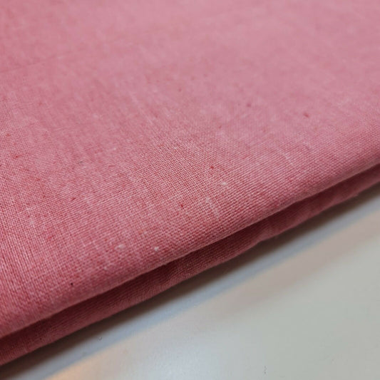 Candy Pink 100% Cotton Calico Plain Canvas Fabric Natural Craft Costume Dress Patchwork Material 58" By Meter
