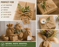 5 x Half Meter Hessian Fabric Bundle – Natural Burlap Jute Fabric Pack | Craft & DIY | £9.99
