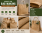 5 x Half Meter Hessian Fabric Bundle – Natural Burlap Jute Fabric Pack | Craft & DIY | £9.99