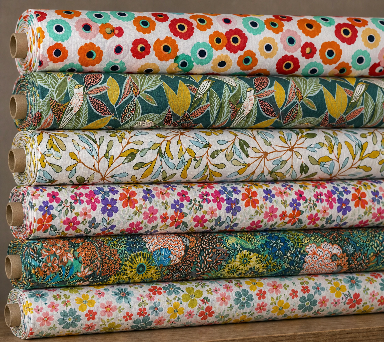 Printed Cotton Fabric | Lightweight 100% Cotton 57" (145cm) Wide Dressmaking & Craft Fabric – Sold by the Meter