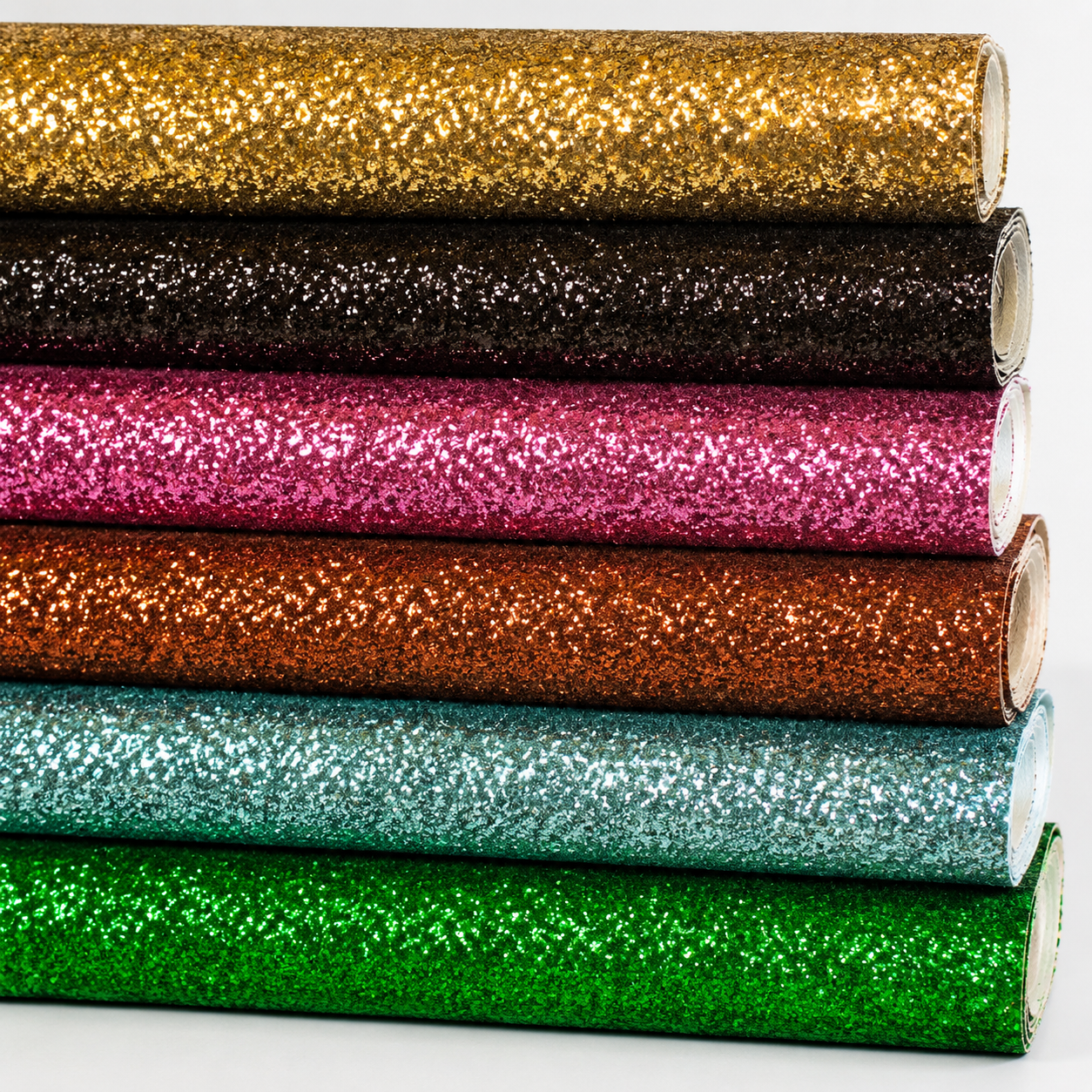 Chunky Glitter Leatherette Fabric | Heavyweight Faux Leather 55" (140cm) Wide  12.5 Metre Roll