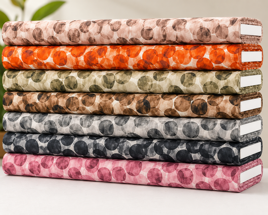 Bokeh Dot Digital Printed 100% Cotton Poplin Fabric | Lightweight OEKO-TEX® Standard 100 125gsm 45" (115cm) Wide – 10M Roll (Folded)