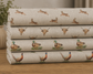Cotton Rich Linen Look Digitally Printed Panama Fabric | 55" (140cm) Wide 200gsm Craft & Home Décor Material – Sold by the Meter
