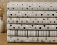 Cotton Rich Sparkle Linen Look Printed Panama Fabric | Lurex Craft & Home Décor Fabric 55" (140cm) Wide – Sold by the Meter