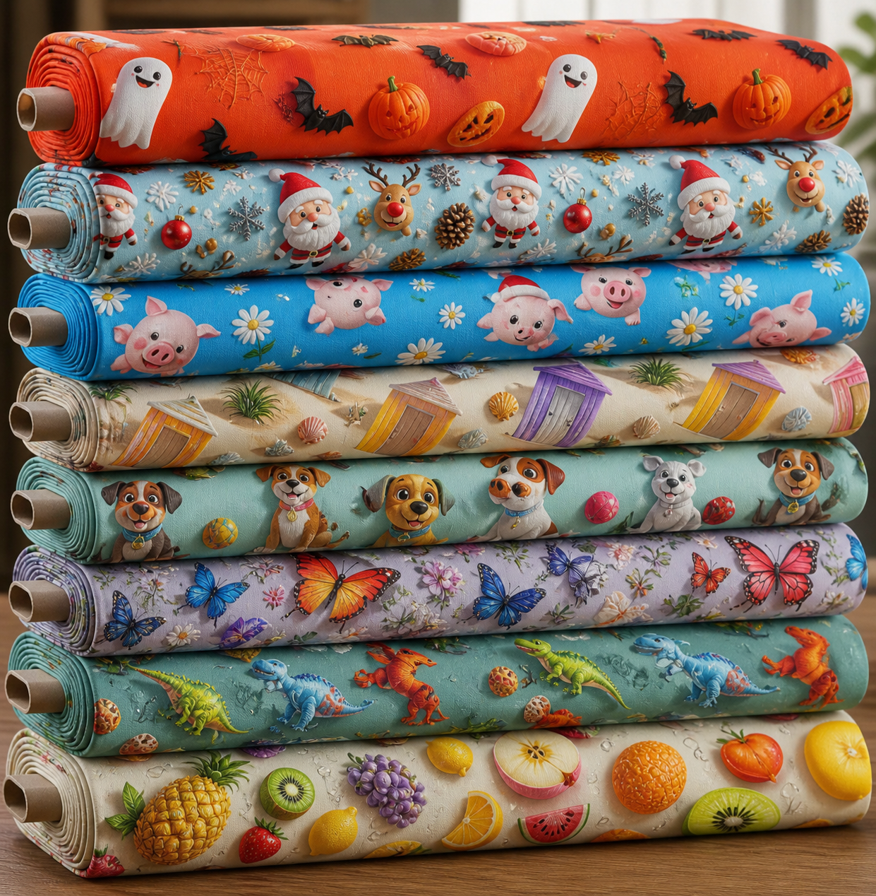 100% Cotton 3D Embroidered & Textured Print Fabric | Soft Lightweight Dressmaking Cotton 55" (140cm) Wide Craft & Sewing Material – Sold by the Meter