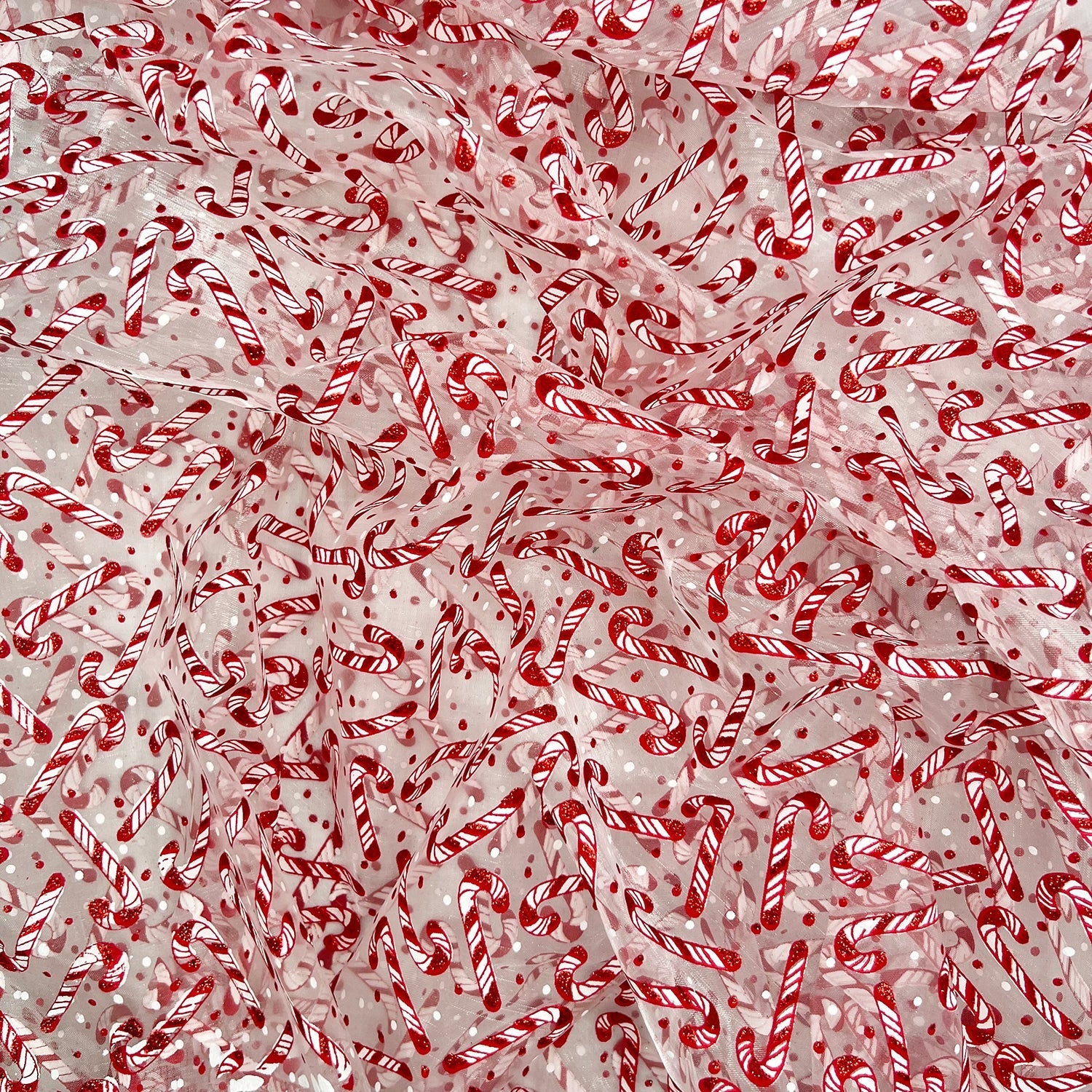 Organza Foil Fabric | Patterned & Christmas Foil 59" (150cm) Wide – Sold by the Meter