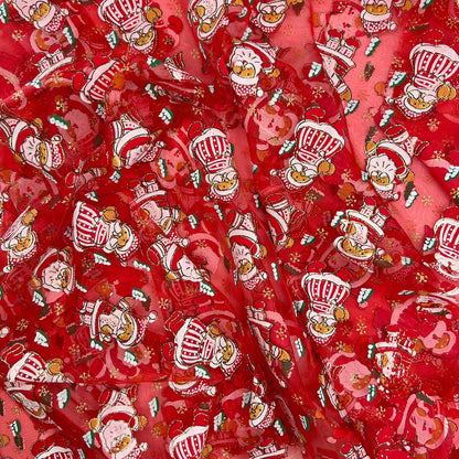 Organza Foil Fabric | Patterned & Christmas Foil 59" (150cm) Wide – Sold by the Meter