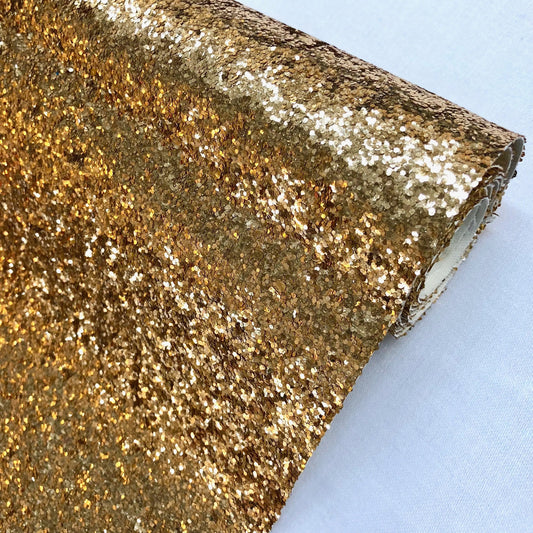 Chunky Glitter Leatherette Fabric â€“ Heavyweight Faux Leather 55" (140cm) Wide | 12.5 Metre Roll