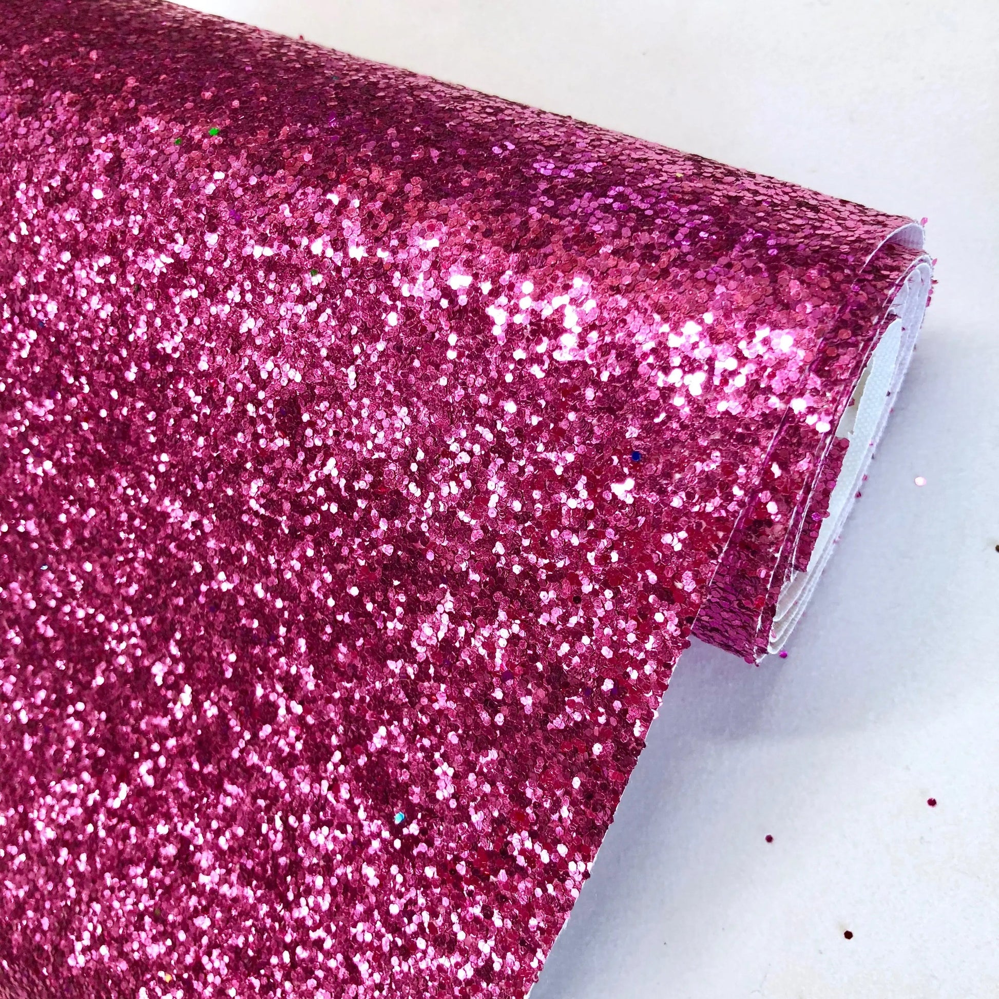 Chunky Glitter Leatherette Fabric â€“ Heavyweight Faux Leather 55" (140cm) Wide | 12.5 Metre Roll
