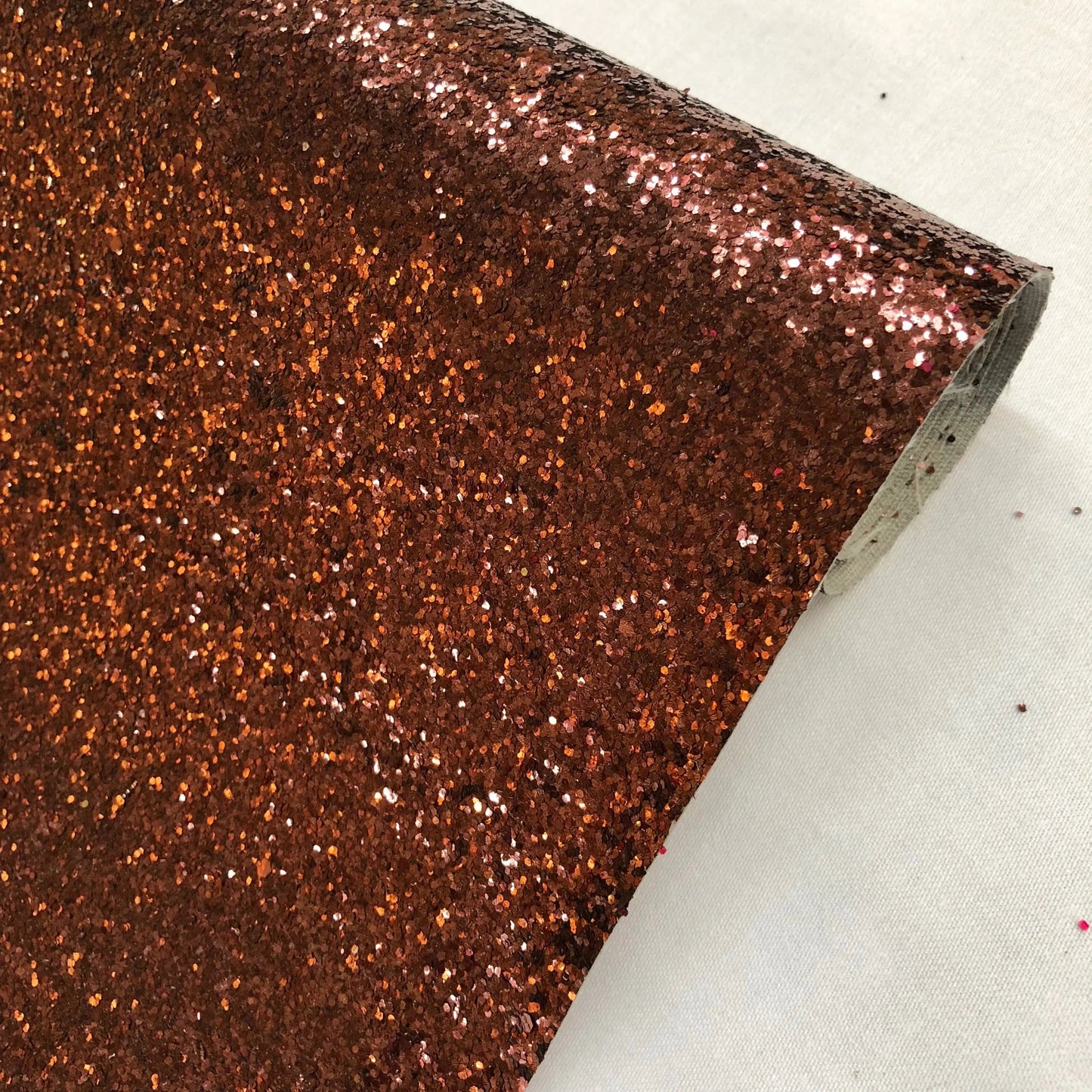 Chunky Glitter Leatherette Fabric â€“ Heavyweight Faux Leather 55" (140cm) Wide | 12.5 Metre Roll
