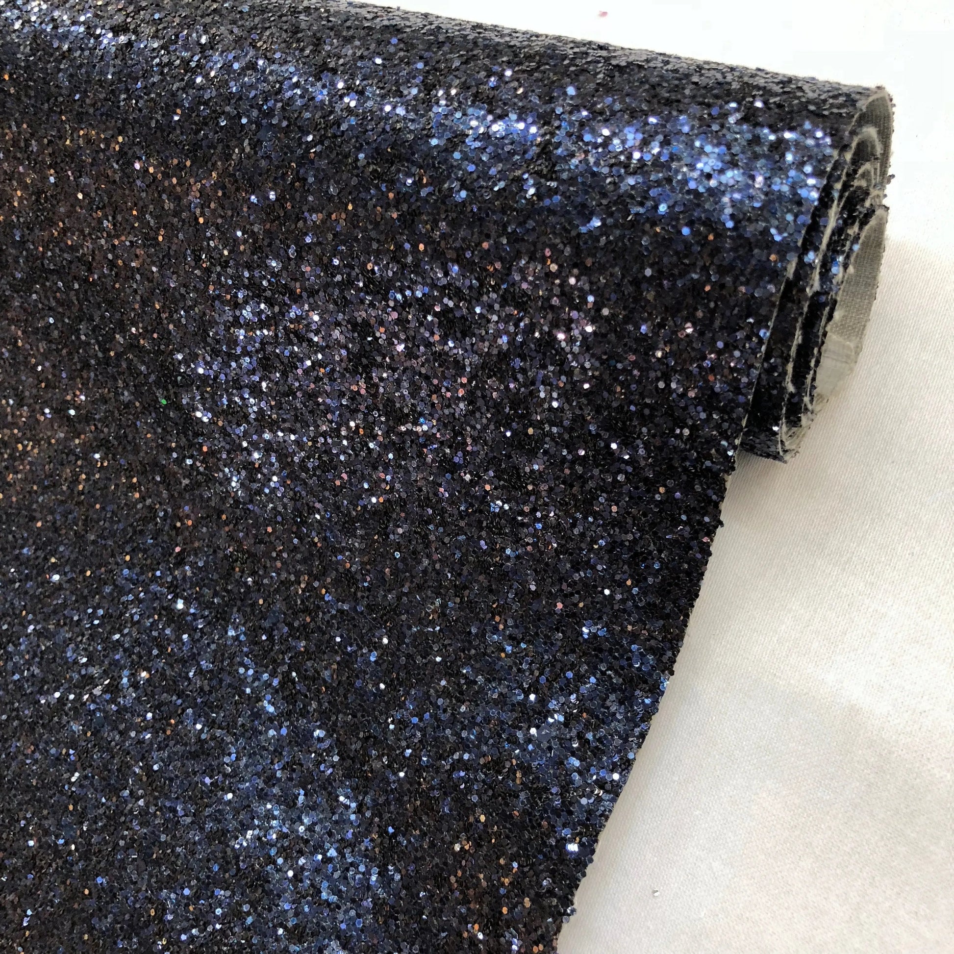 Chunky Glitter Leatherette Fabric â€“ Heavyweight Faux Leather 55" (140cm) Wide | 12.5 Metre Roll