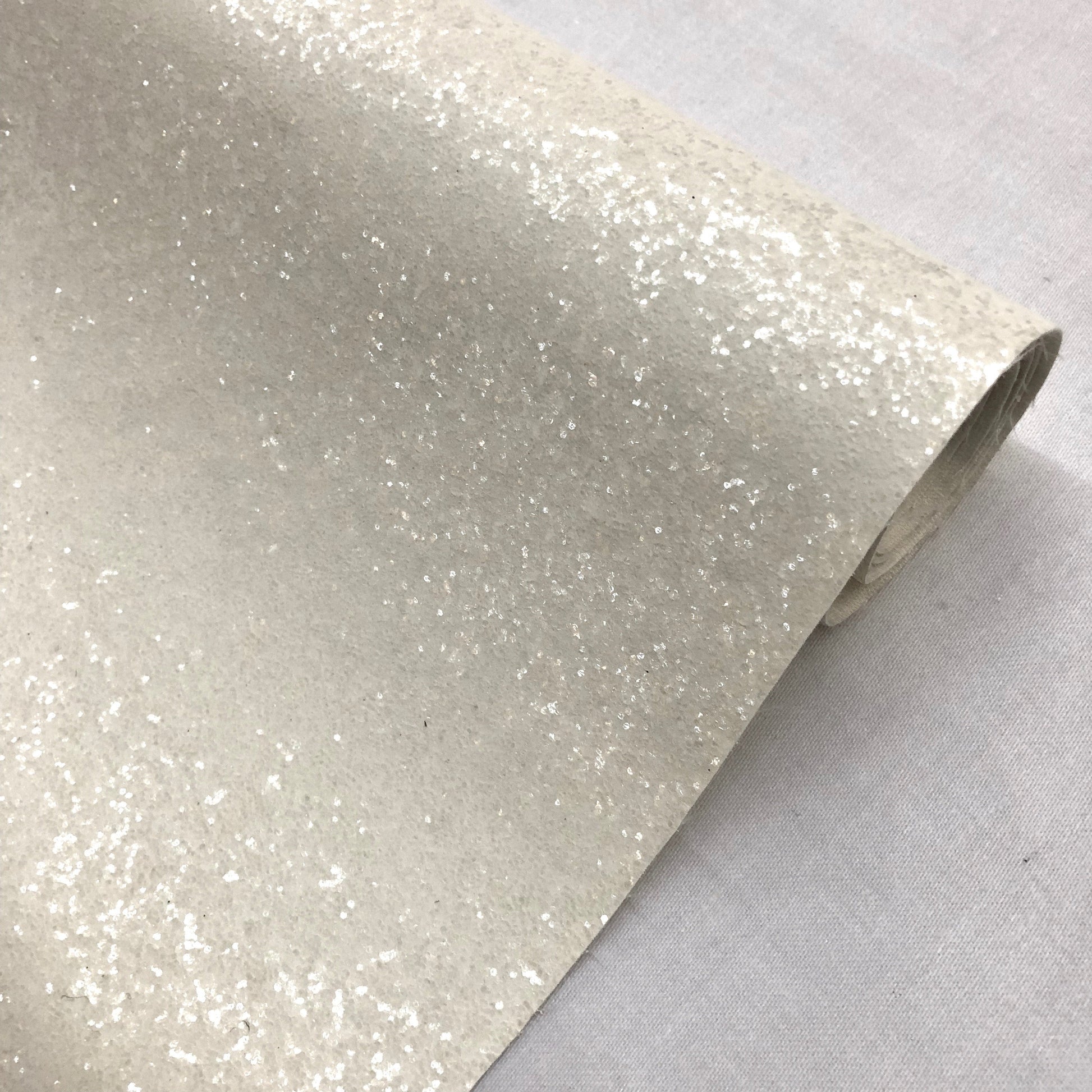 Chunky Glitter Leatherette Fabric | Heavyweight Faux Leather 55" (140cm) Wide – Sold by the Meter