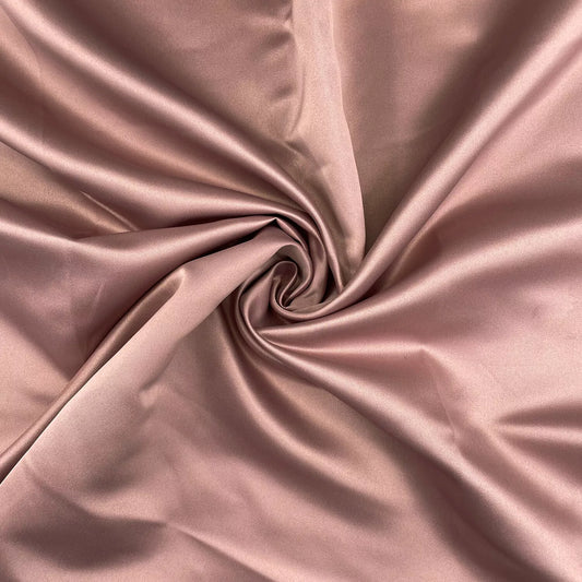 Cinnamon Dull Duchess Bridal Satin Fabric Bridal Dress Prom Craft Material Crepe Back By the Meter 58"