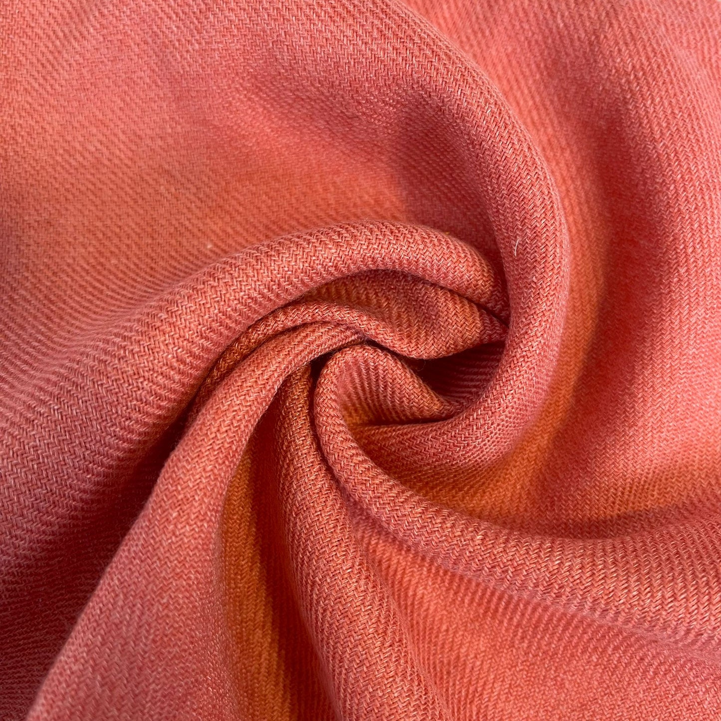 Coral Pashmina Winter Viscose Twill Fabric Dress Costume Scarf Material 44" Wide By The Meter