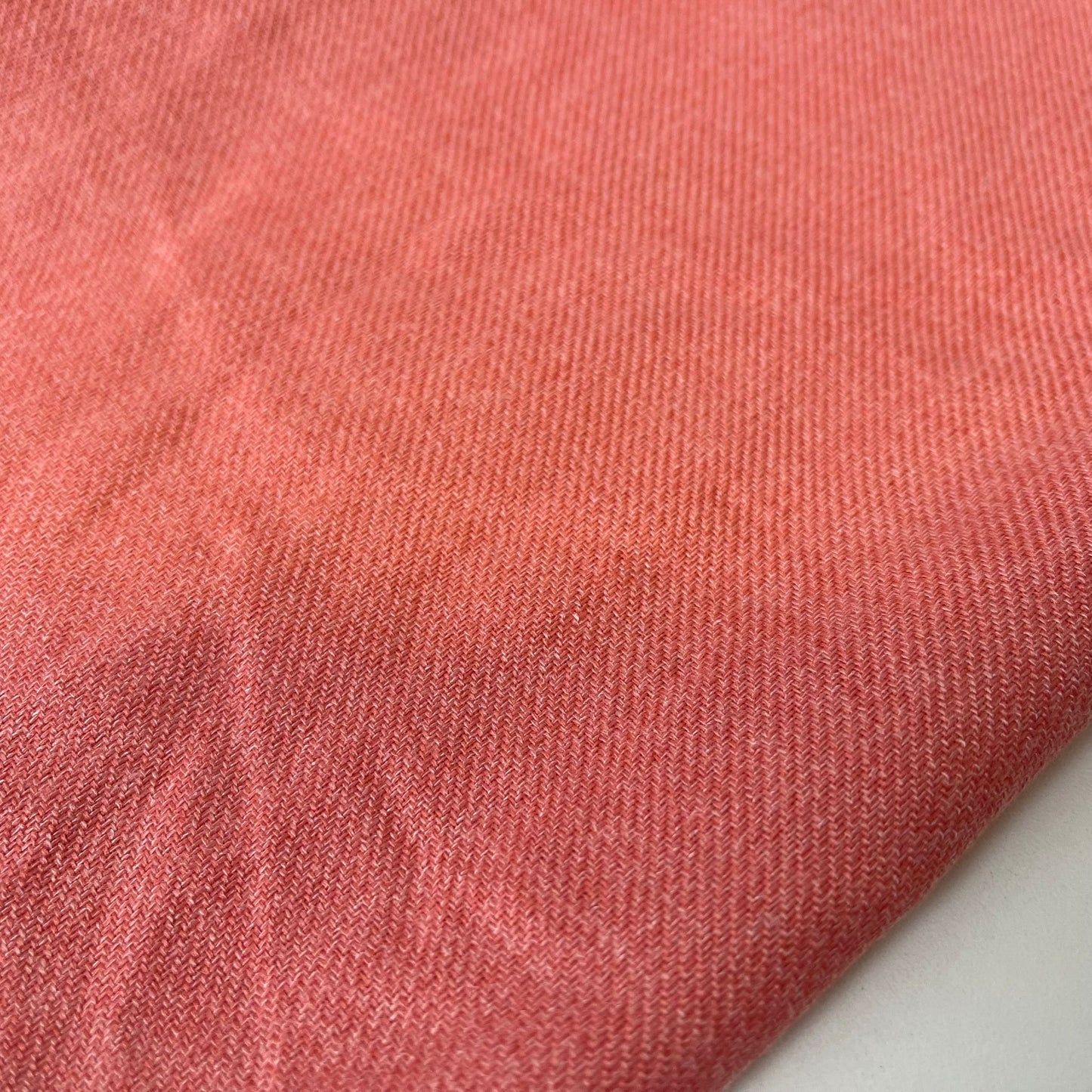 Coral Pashmina Winter Viscose Twill Fabric Dress Costume Scarf Material 44" Wide By The Meter