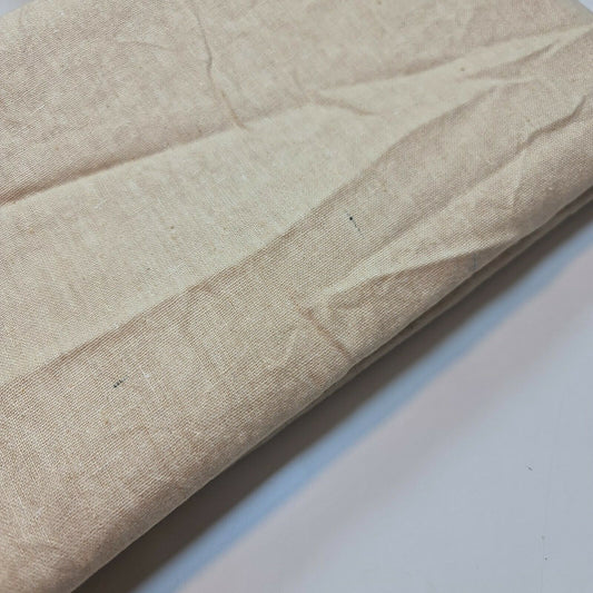 Cream 100% Cotton Calico Plain Canvas Fabric Natural Craft Costume Dress Patchwork Material 58" By Meter
