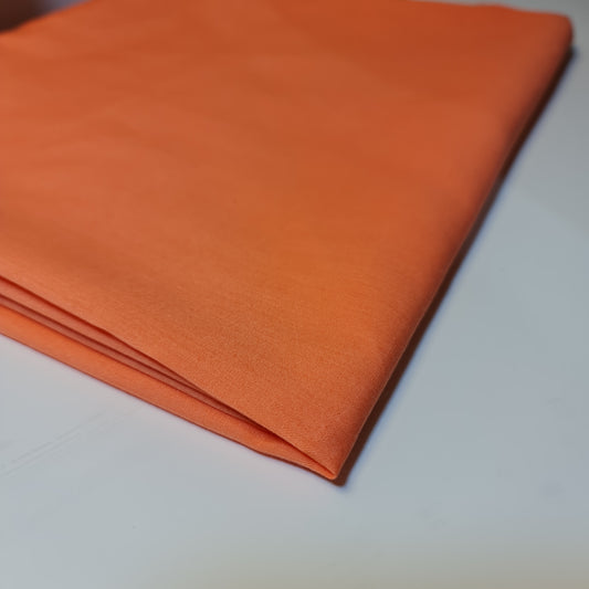 Textile Station, dunkler Pfirsich, 44 Zoll breit, hochwertiges Polycotton, unifarbener Stoff, Futter, Schneiderstoff, Drapierungsstoff, Dekorationsstoff