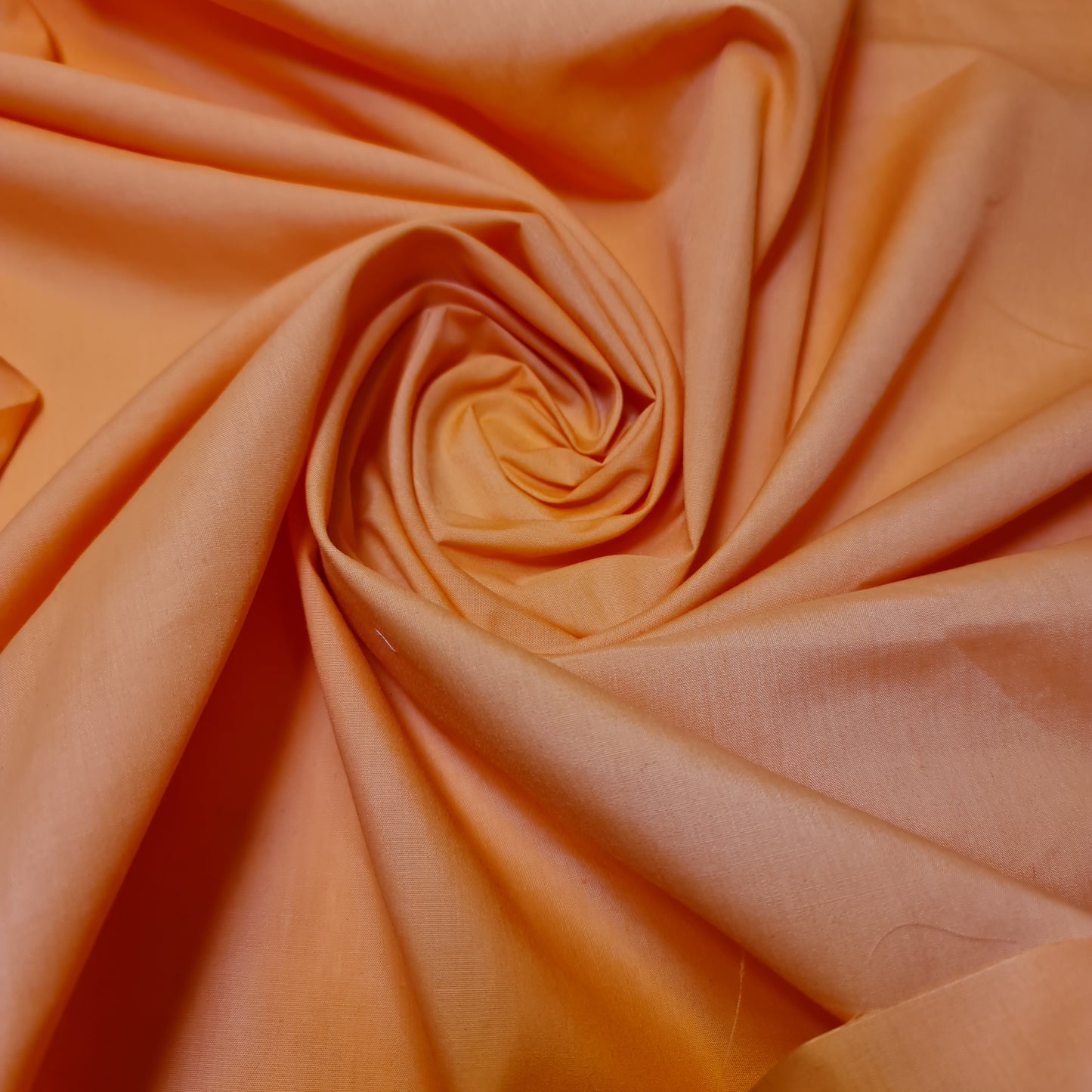 Textile Station, dunkler Pfirsich, 44 Zoll breit, hochwertiges Polycotton, unifarbener Stoff, Futter, Schneiderstoff, Drapierungsstoff, Dekorationsstoff