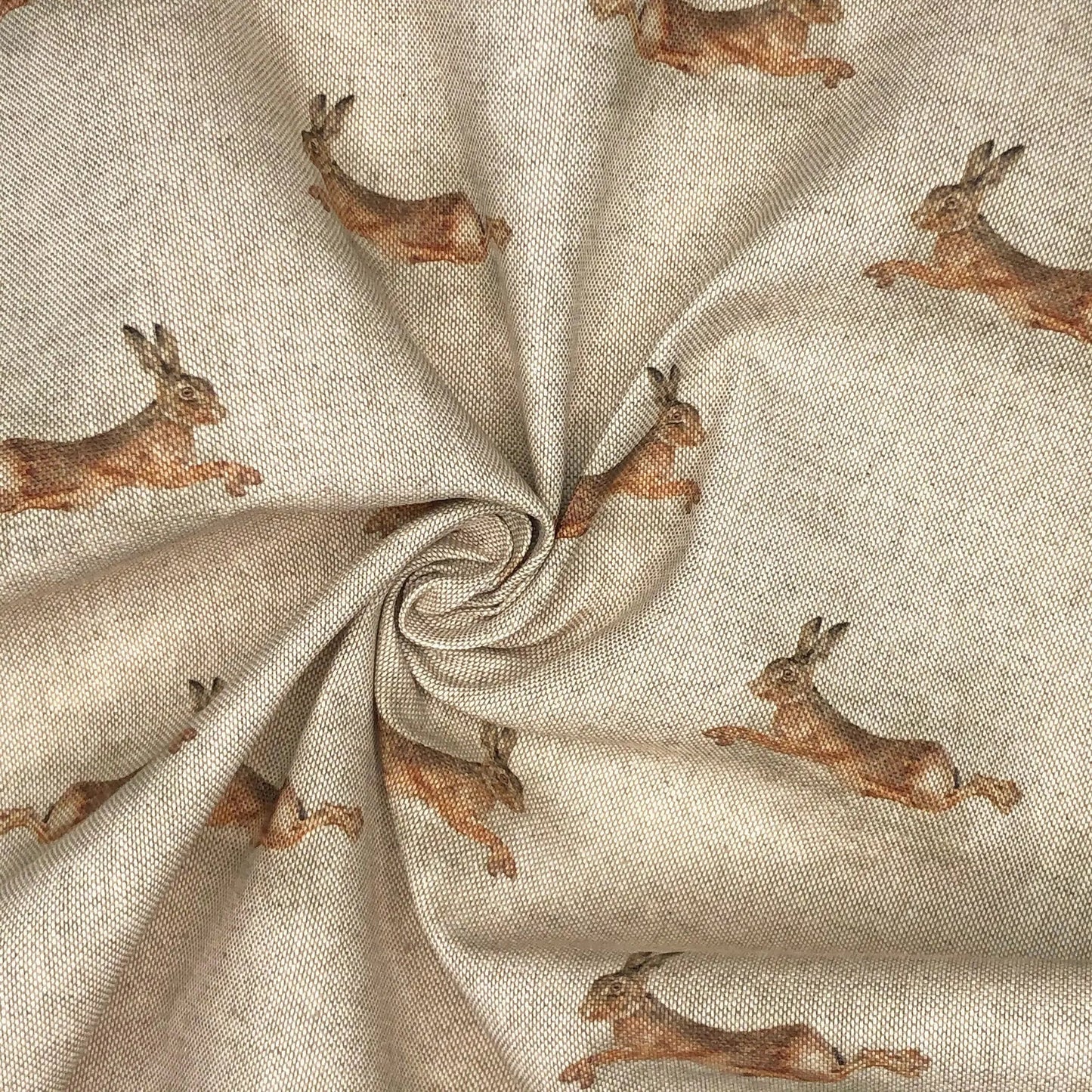 Cotton Rich Linen Look Digitally Printed Panama Fabric | 55" (140cm) Wide 200gsm Craft & Home Décor Material – Sold by the Meter