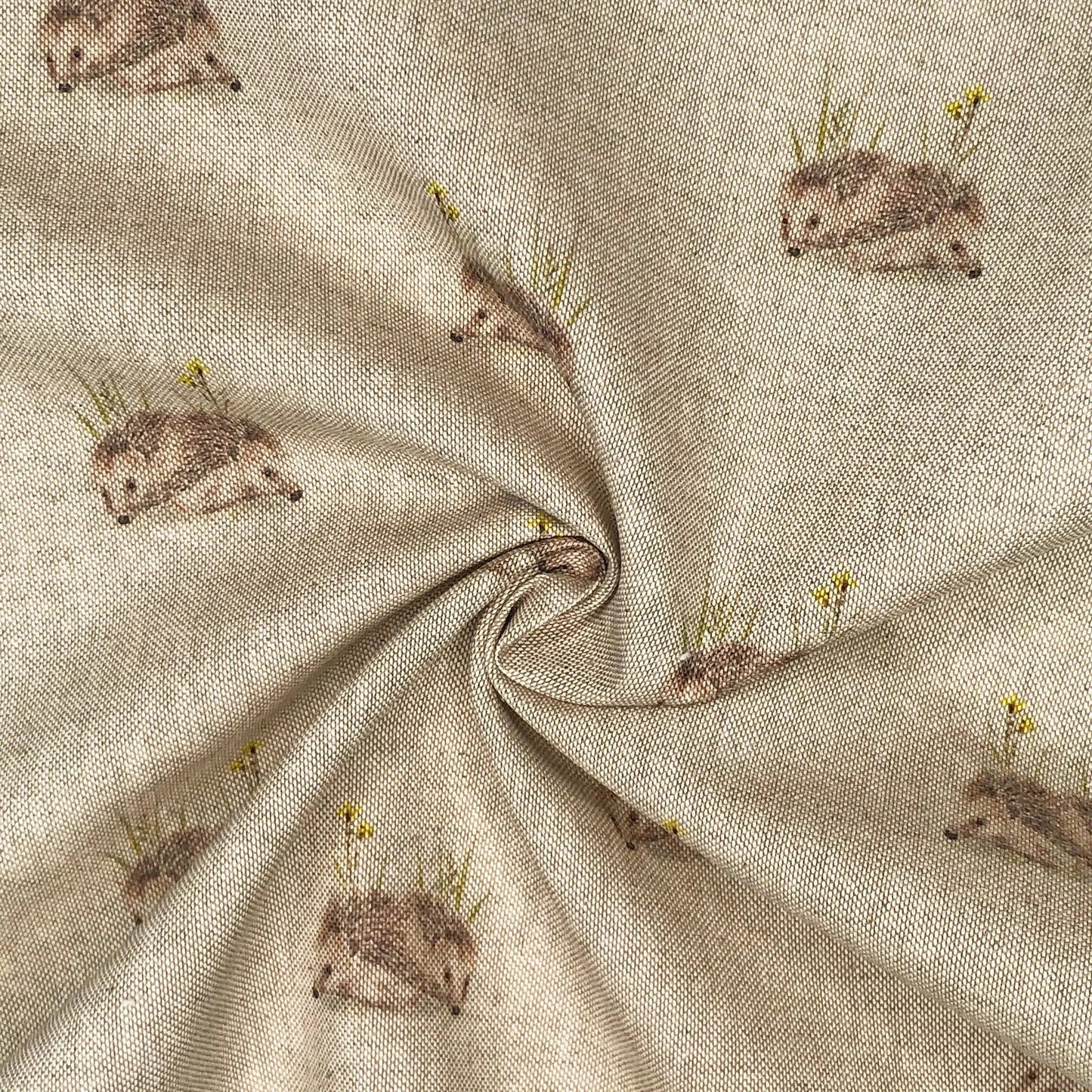 Cotton Rich Linen Look Digitally Printed Panama Fabric | 55" (140cm) Wide 200gsm Craft & Home DÃ©cor Material â€“ Sold by the Meter
