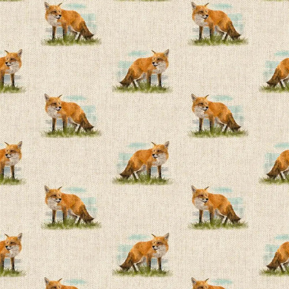 Cotton Rich Linen Look Digitally Printed Panama Fabric | 55" (140cm) Wide 200gsm Craft & Home DÃ©cor Material â€“ Sold by the Meter