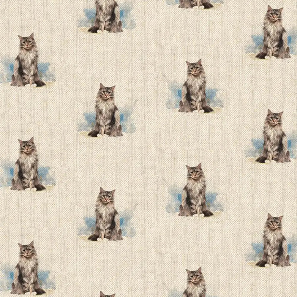 Cotton Rich Linen Look Digitally Printed Panama Fabric | 55" (140cm) Wide 200gsm Craft & Home DÃ©cor Material â€“ Sold by the Meter